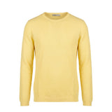 Roberto Pepe Luxury Yellow Cotton Men Sweater