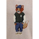 Maison Kitsuné Beige Wool Oves Aries Sweatshirt