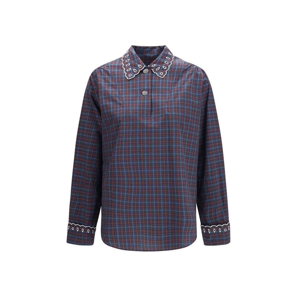 Marni Blue Cotton Dress Shirt