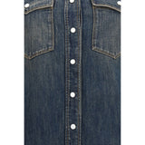 Fendi Blue Cotton Casual Dress