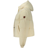 Guess Jeans Cream Polyester Women's Jacket
