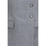 Alexander McQueen Gray Wool Oves Aries Full-Length Jacket
