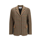 Ganni Brown Recycled Wool Blazer