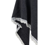 Ganni Gray Wool Oves Aries Scarf