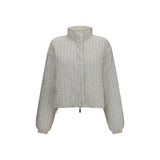 Gongdid Design Beige Polyester Full-Length Jacket