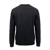 Roberto Pepe Luxury Black Wool Men Sweater