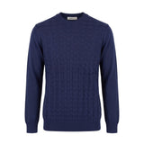 Roberto Pepe Luxury Blue Wool Men Sweater