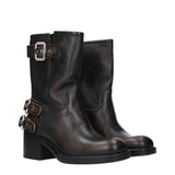 Chloé Black Leather Ankle Boots