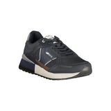 Gas Blue Polyurethane Men's Sneaker