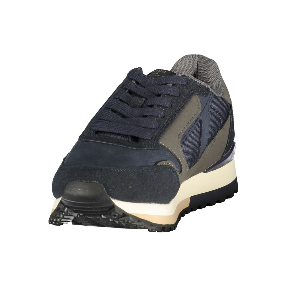 Gas Blue Polyurethane Men's Sneaker