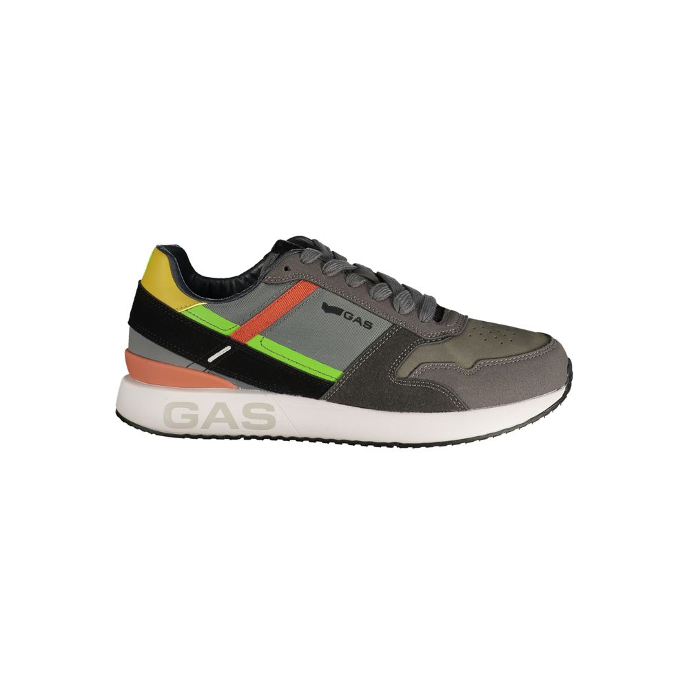 Gas Grigio Polyurethane Uomo Sneaker