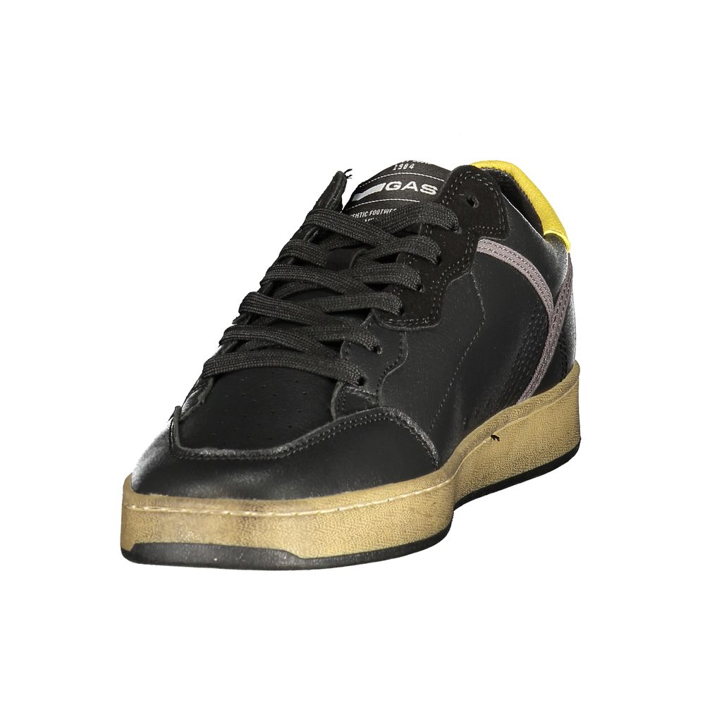 Gas Black Polyurethane Men's Sneaker