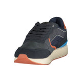 Gas Blue Polyurethane Men's Sneaker