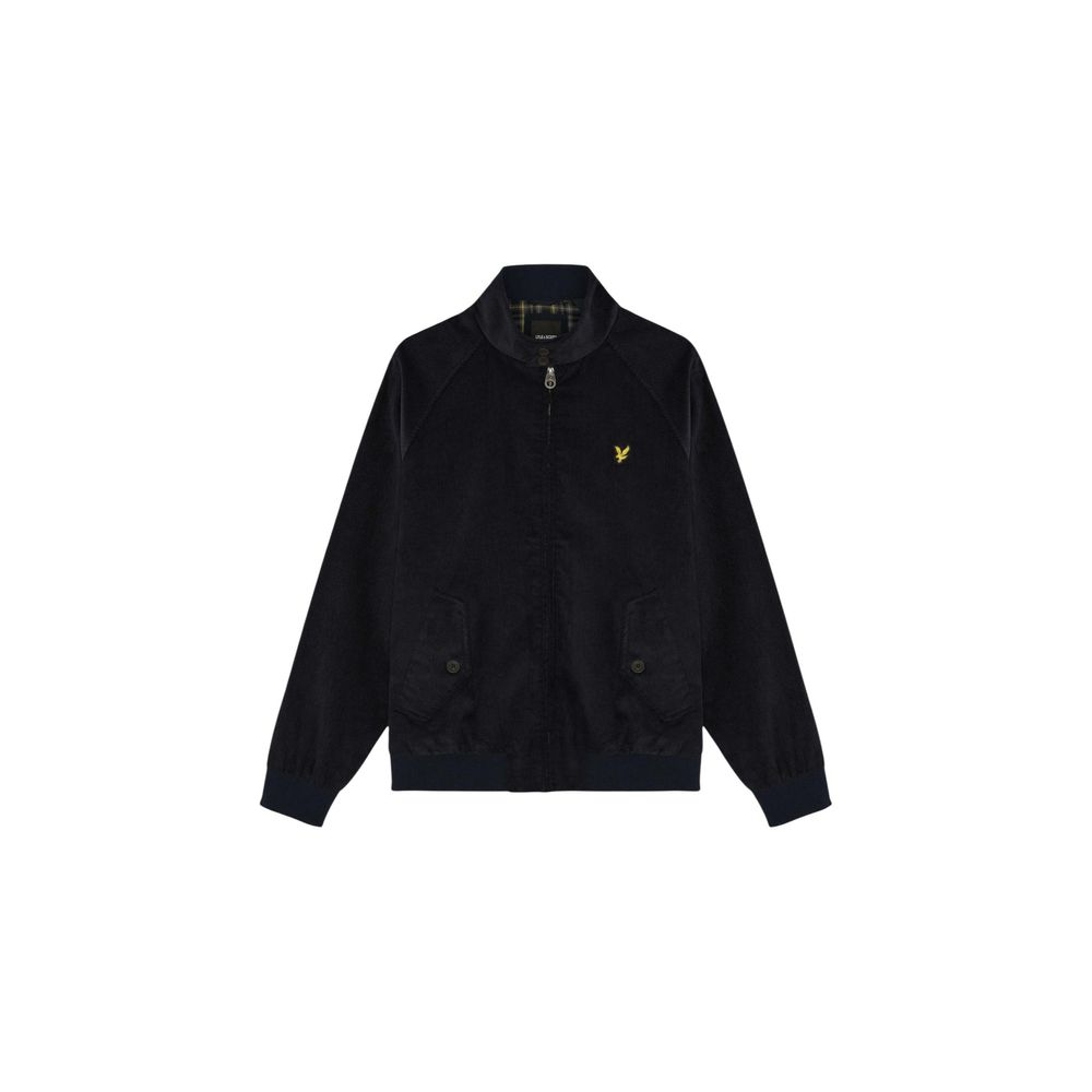 Lyle & Scott Blue Cotton Biker Jacket
