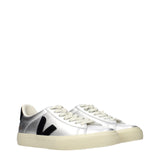 Veja Gray Leather Low Top Sneakers