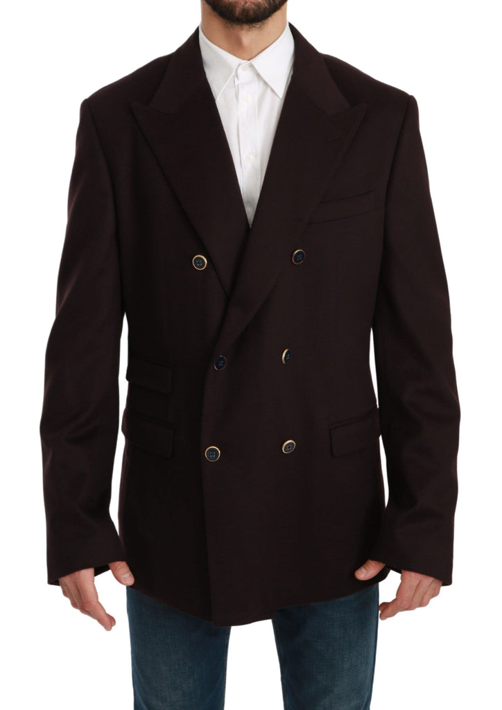 Blazer elegante in cashmere Bordeaux Taormina