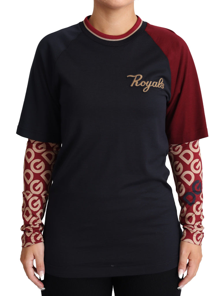 Maglione a girocollo in cotone dei Royals multicolore