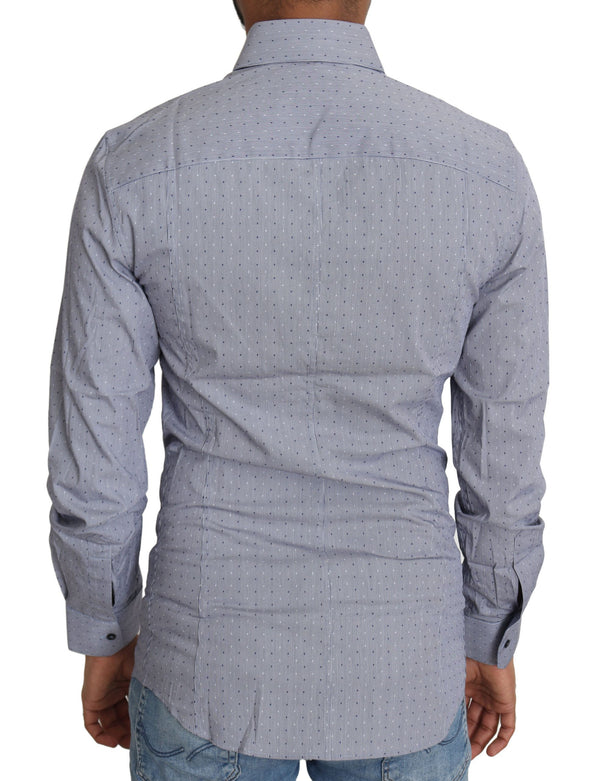 Sicilia Slim Fit Polka Dot Cotton Blend Shirt