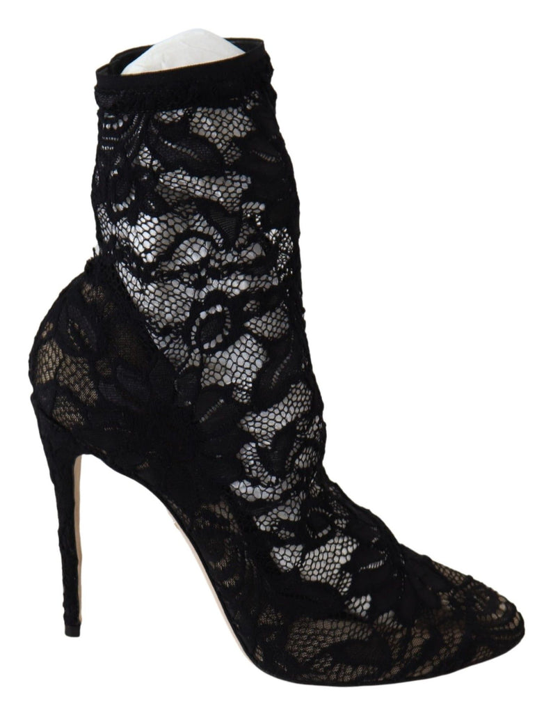 Pumps Taormina in pizzo nero Elegance Unleashed