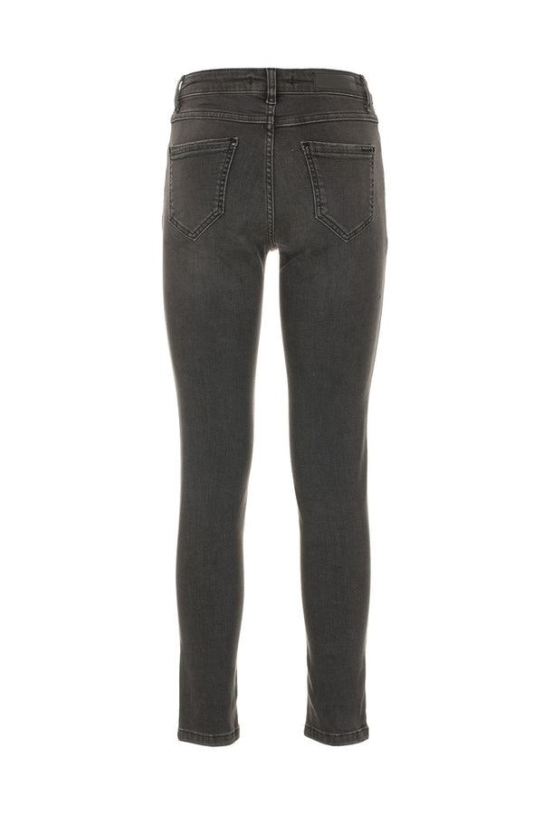 Gray Cotton Women's Jeans