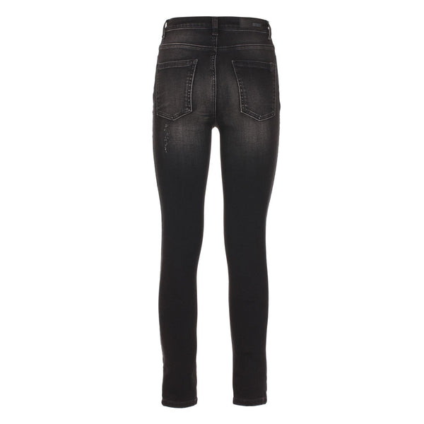 Pantaloni da donna in cotone nero