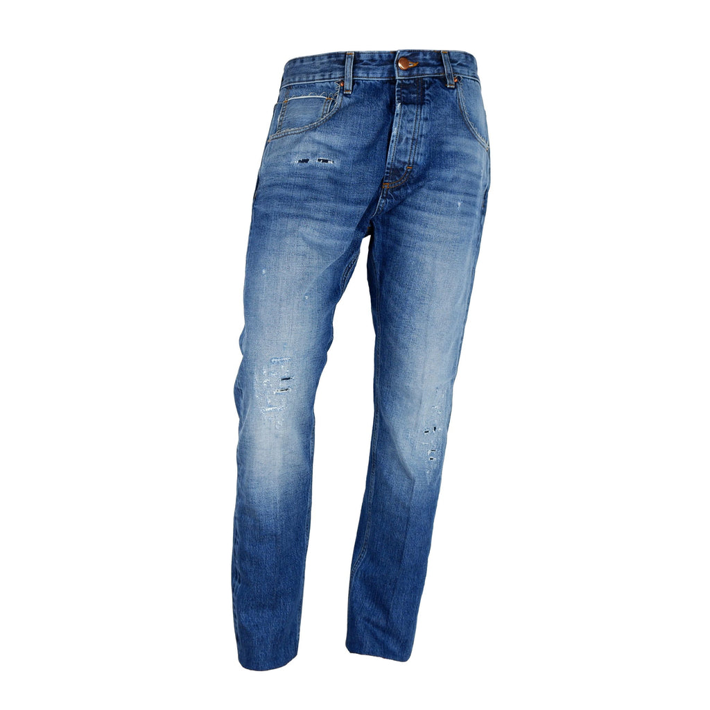 Blue Cotton Men Jeans