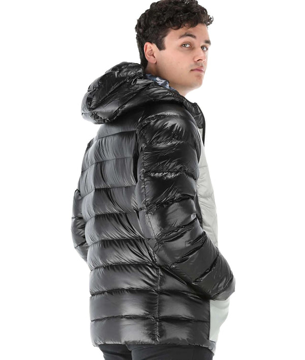 Black Nylon Men Jacket