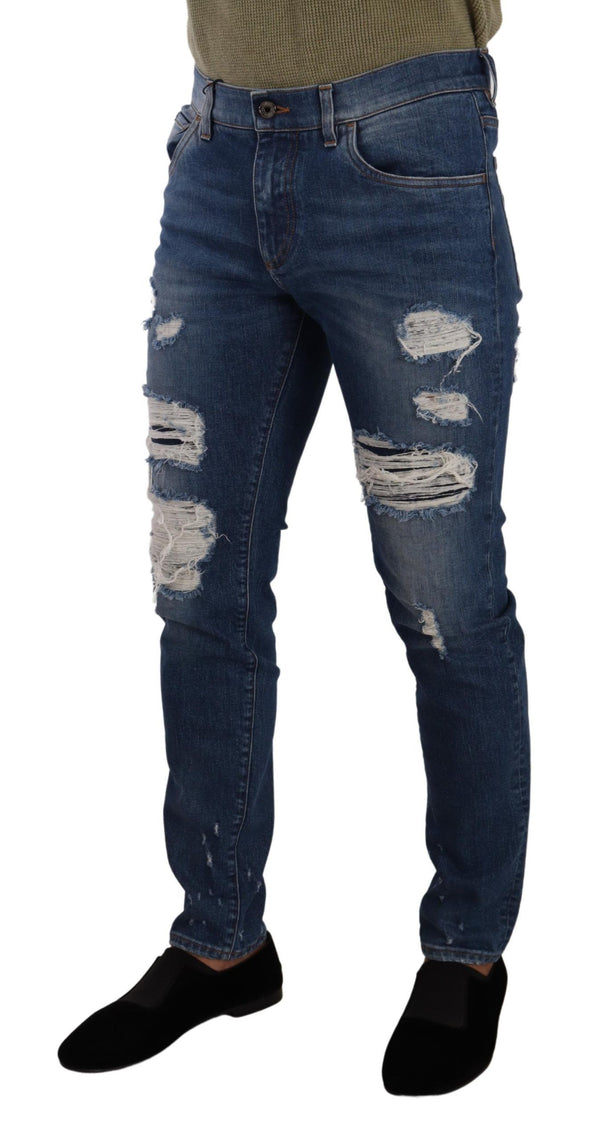 Jeans slim eleganti e invecchiati