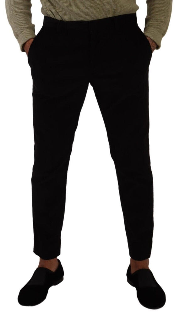 Elegant Slim Fit Corduroy Skinny Pants