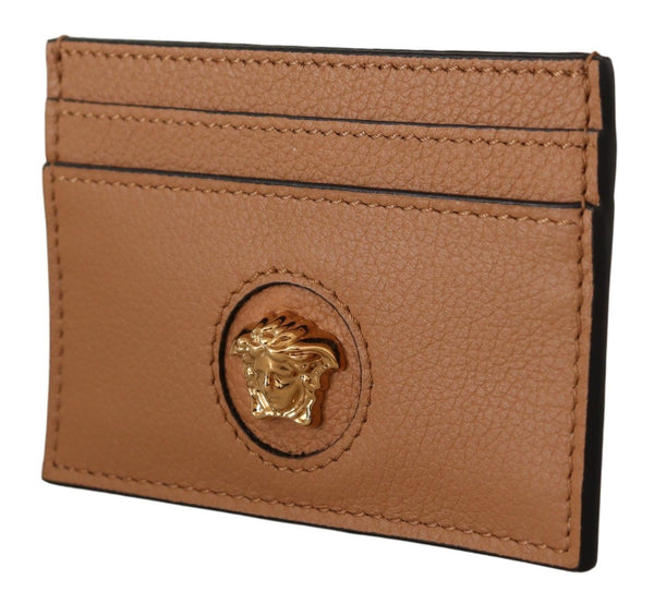 Elegant Medusa Calf Leather Card Holder