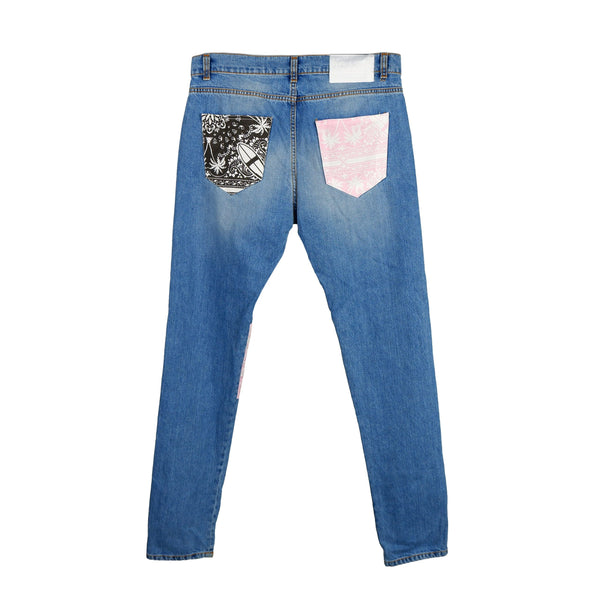 Blue Cotton Men Jeans