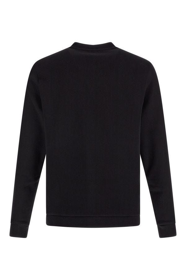 Hugo Boss Black Cotton Logo Details Sweatshirt