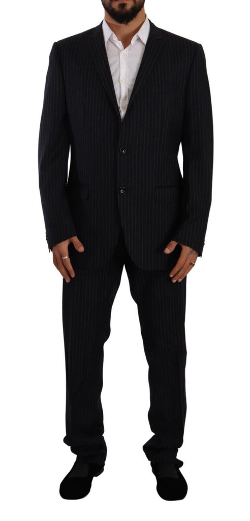 Sleek Grey 2-Piece Mens Suit with Notch Lapels