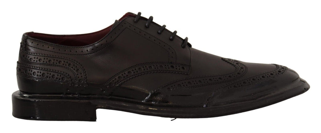 Punte alari eleganti in pelle di vitello Derby Oxford