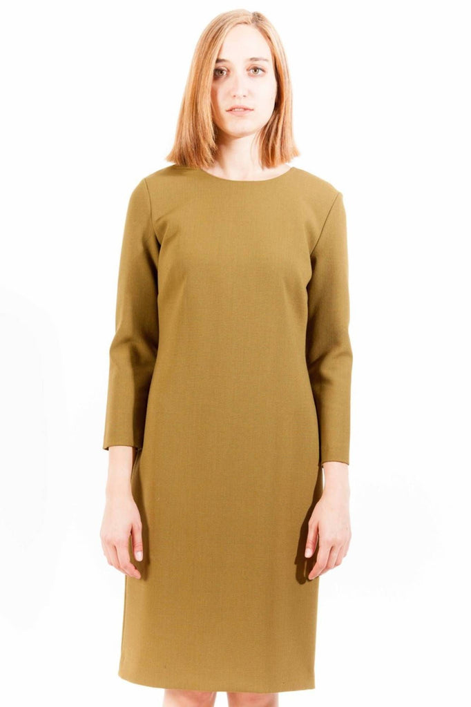 Green Wool Women Dress