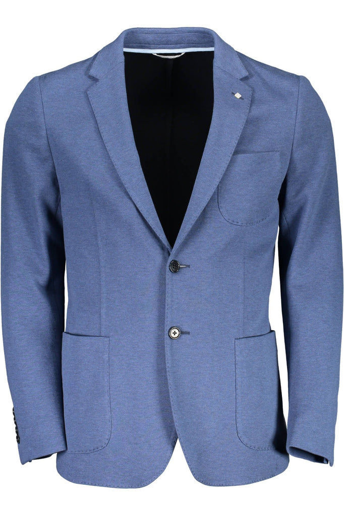 Giacca da uomo in cotone blu