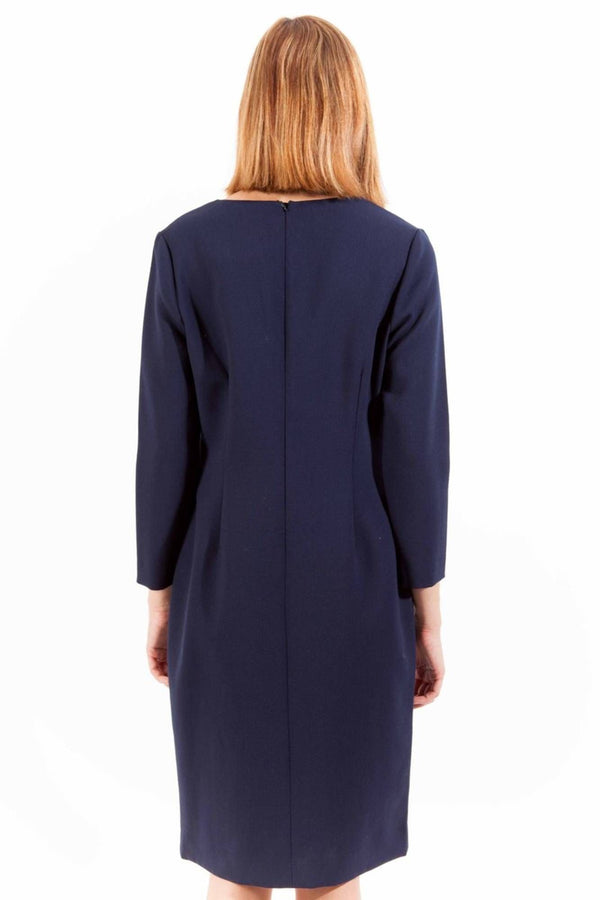 Blue Wool Women Dress