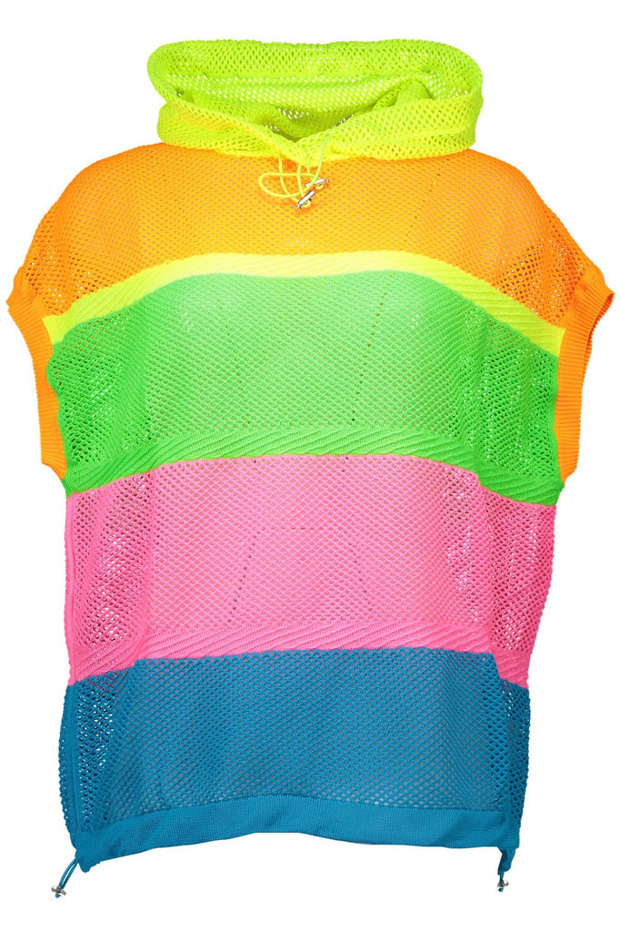 Maglione da donna in poliestere multicolore