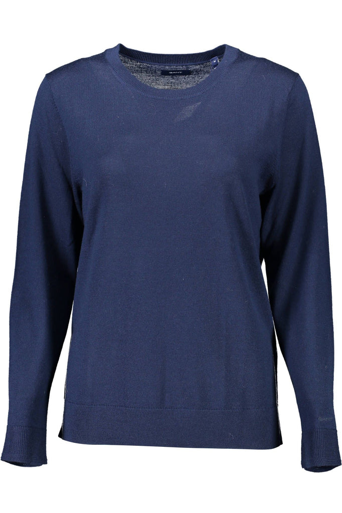 Blue Wool Women Sweater