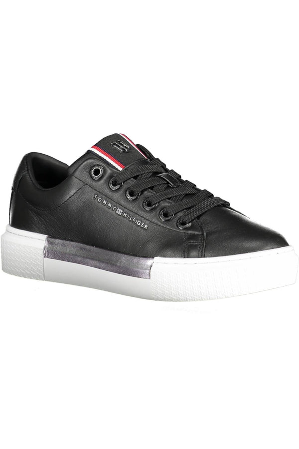 Sneaker donna in pelle nera