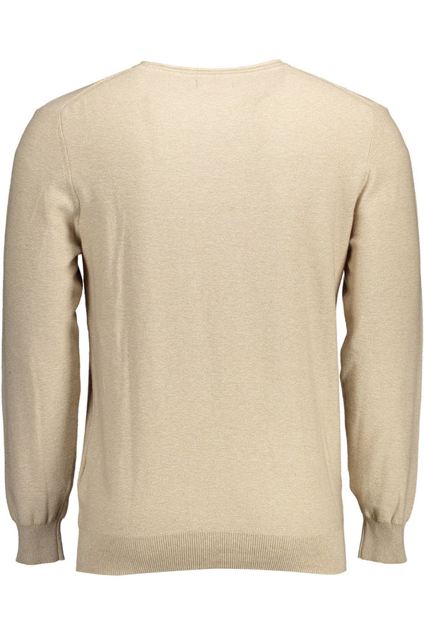 Maglione da uomo in cotone beige