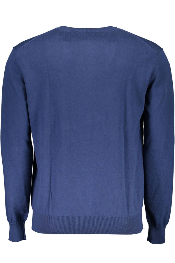 Maglione da uomo in cotone blu