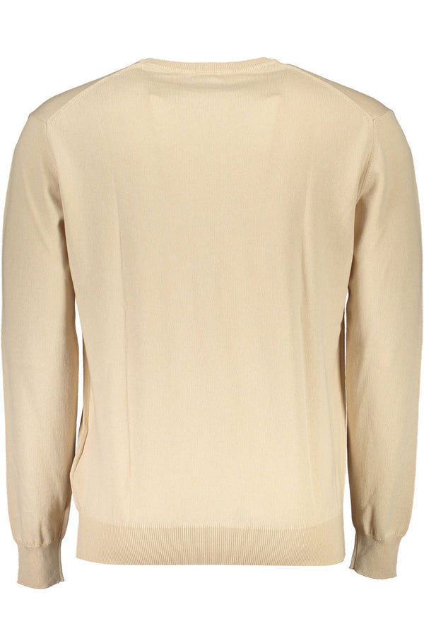 Maglione da uomo in cotone beige