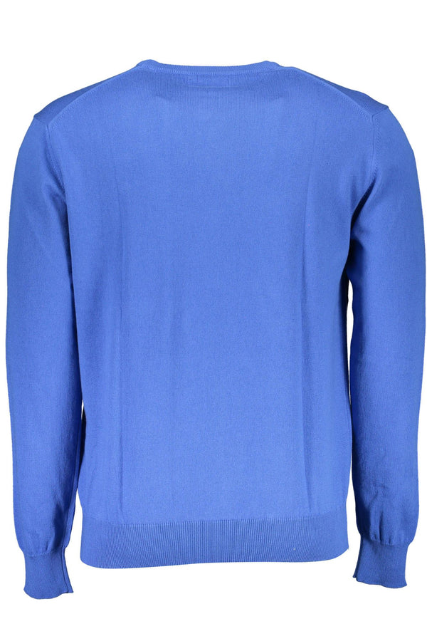 Maglione da uomo in cotone blu