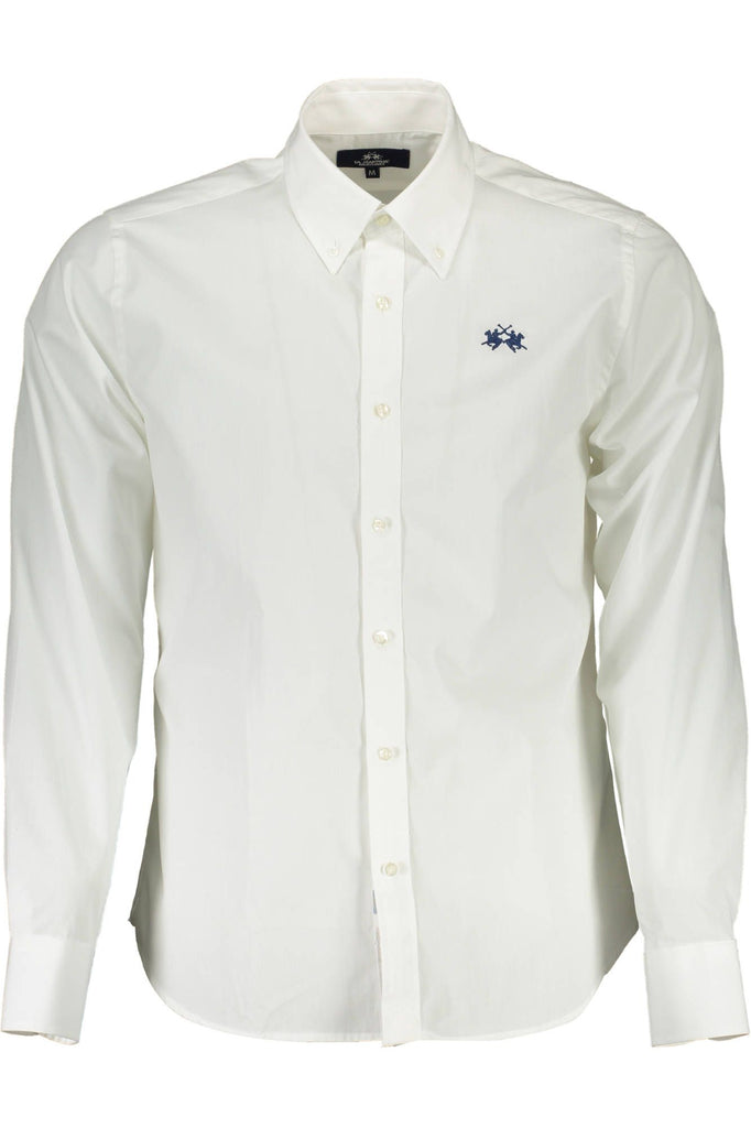 Camicia da uomo in cotone bianco