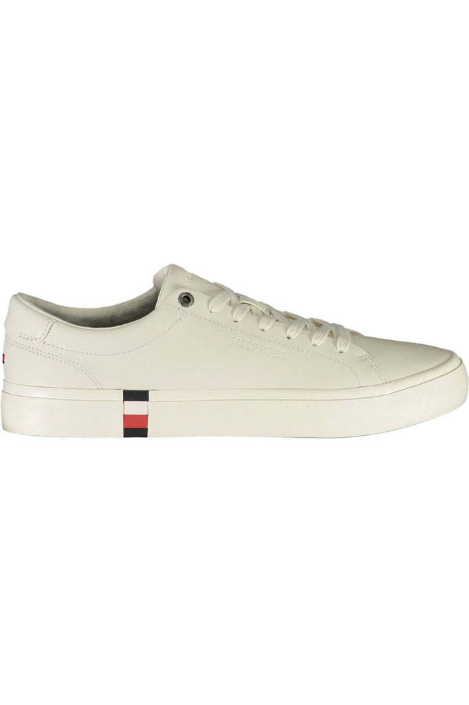 Sneaker uomo in pelle bianca