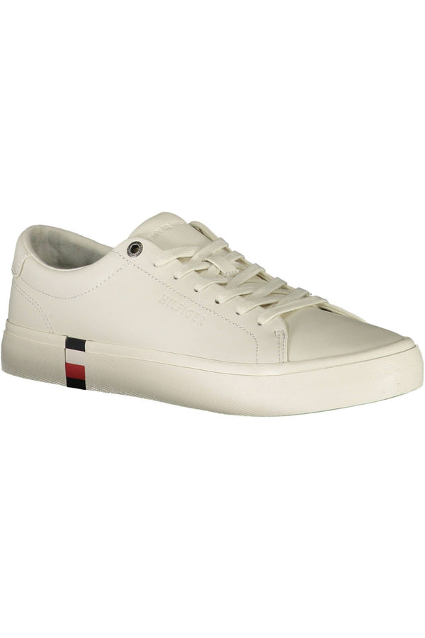 Sneaker uomo in pelle bianca