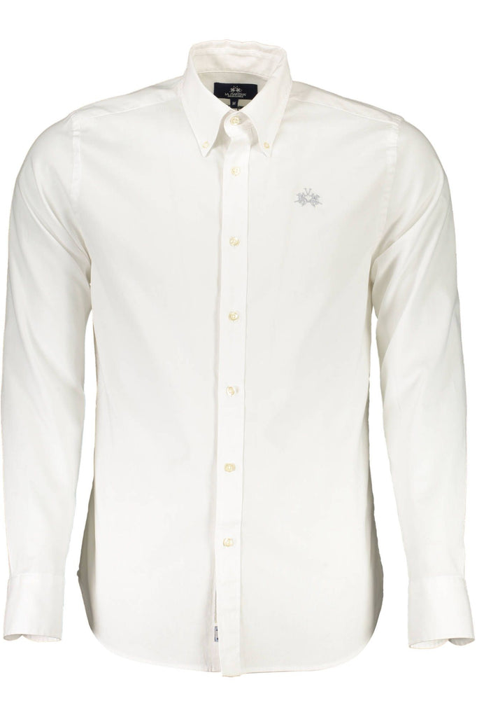 Camicia da uomo in cotone bianco