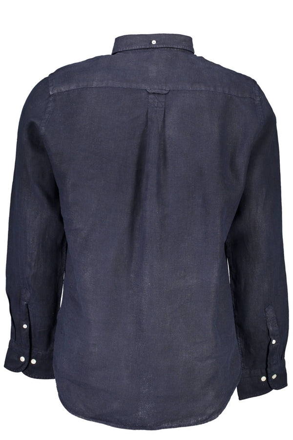 Blue Linen Men Shirt