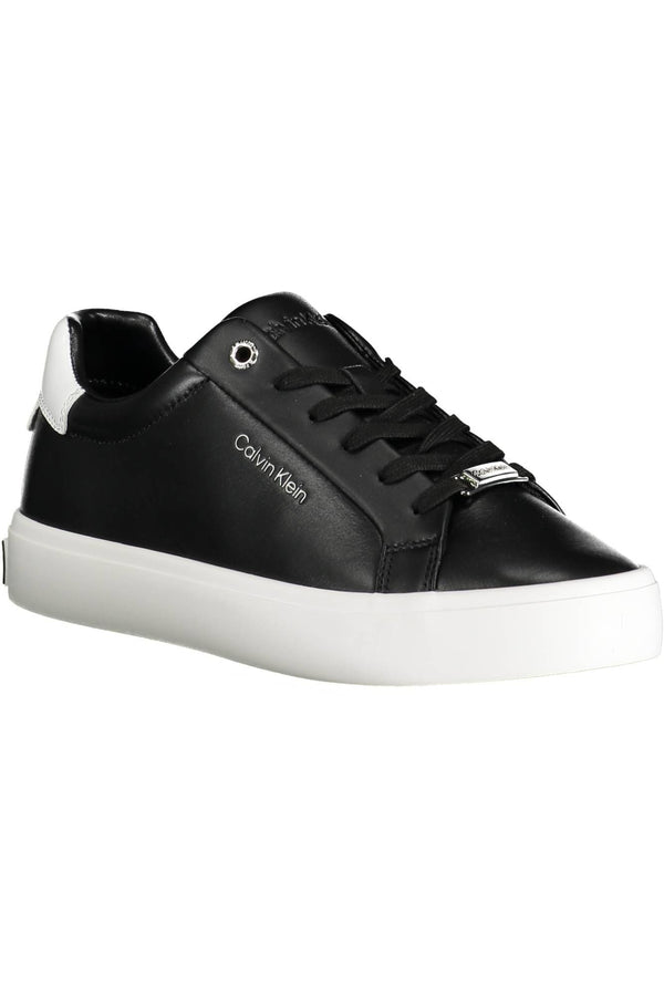 Sneaker donna in pelle nera